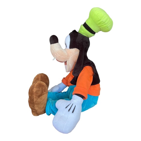 Disney Store GOOFY 18 Inch Plush Genuine Original Authentic Orange Blue Green - Picture 5 of 11